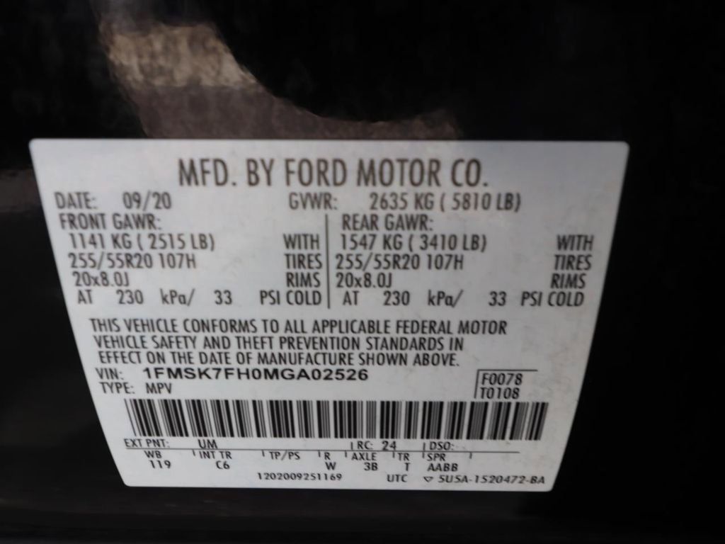 Certified 2021 Ford Explorer Limited w/ Equipment Group 301A image 28