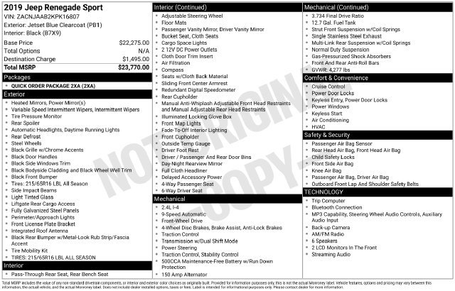 Used 2019 Jeep Renegade Sport FWD image 41