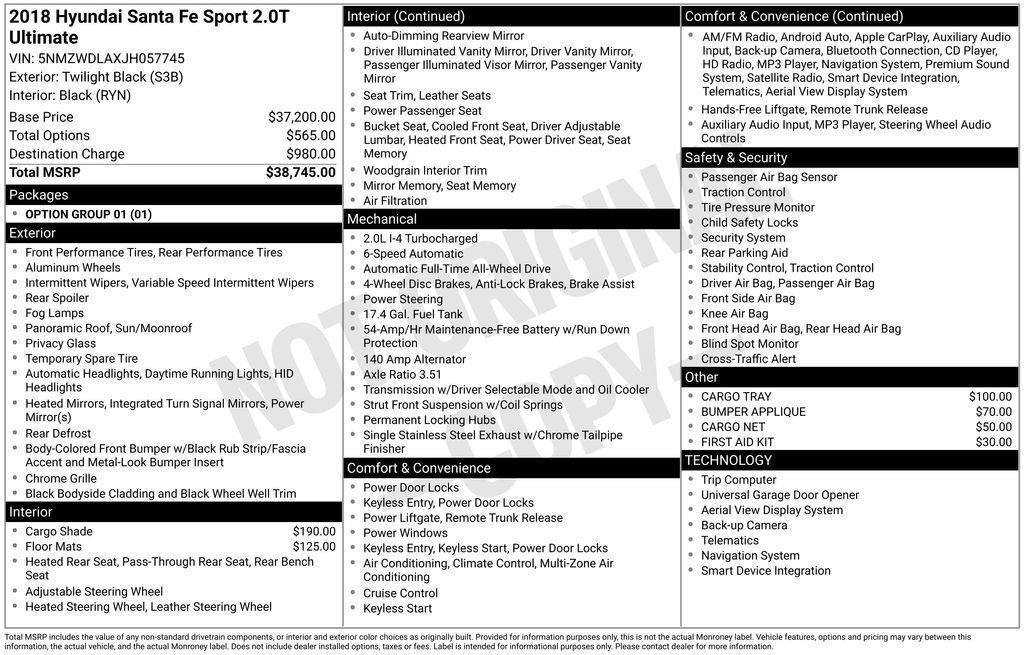 Used 2018 Hyundai Santa Fe Sport image 39