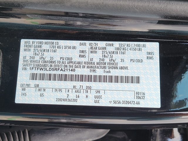 Certified 2024 Ford F150 XLT w/ Equipment Group 302A MID image 19