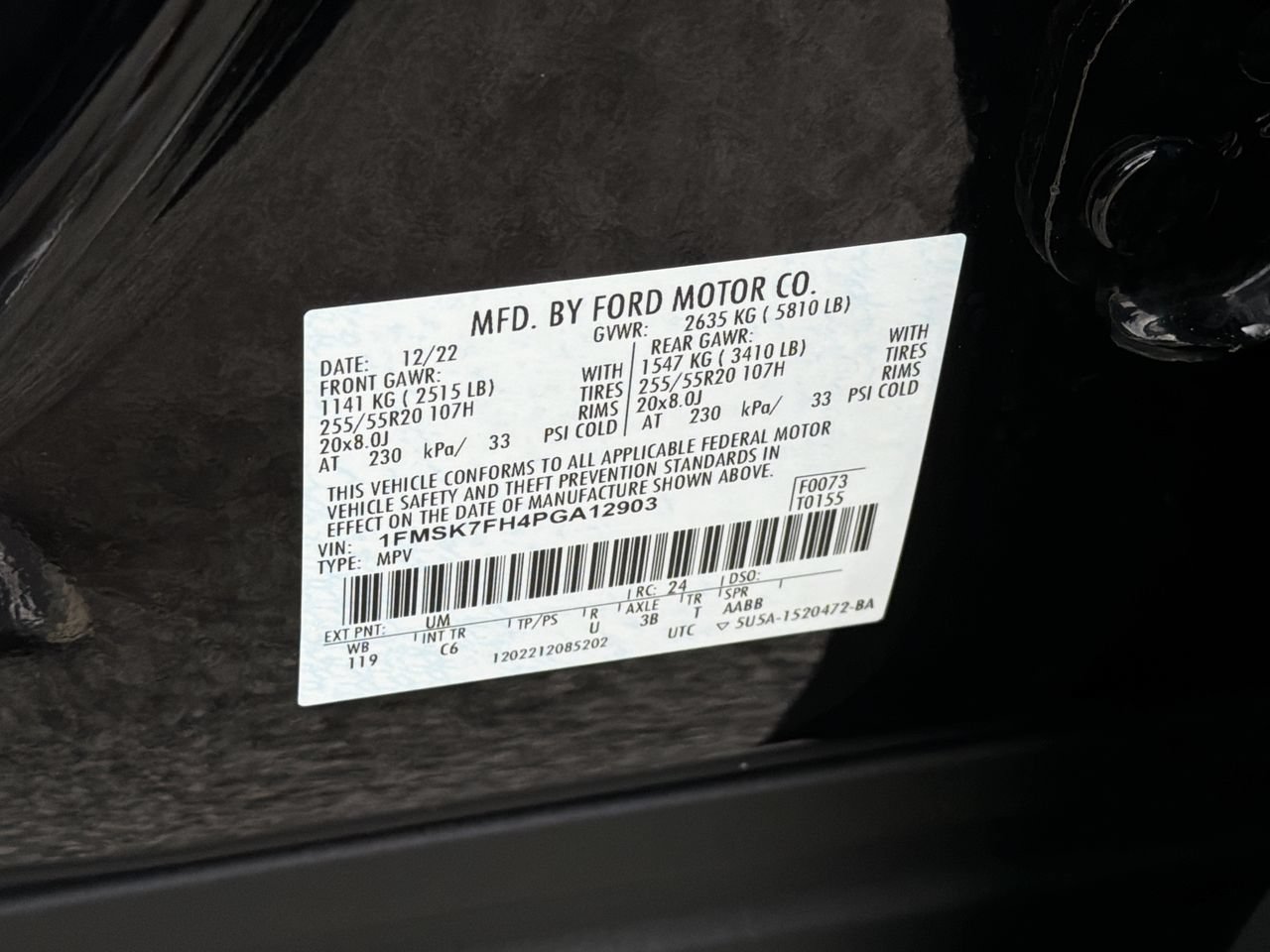 Certified 2023 Ford Explorer Limited w/ Limited Technology Package RWD image 38