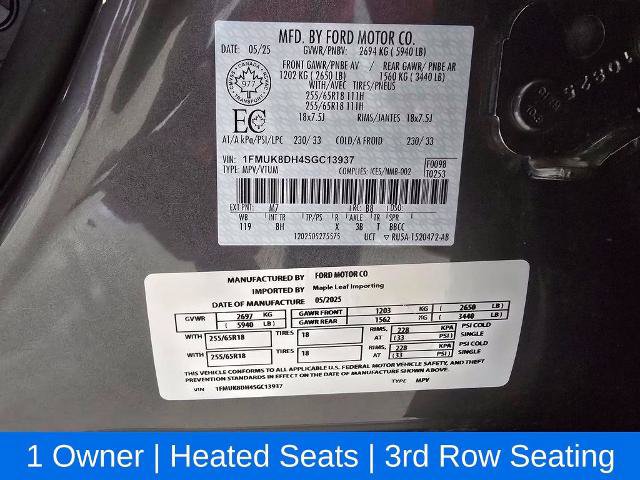 Certified 2025 Ford Explorer Active AWD/4WD image 27