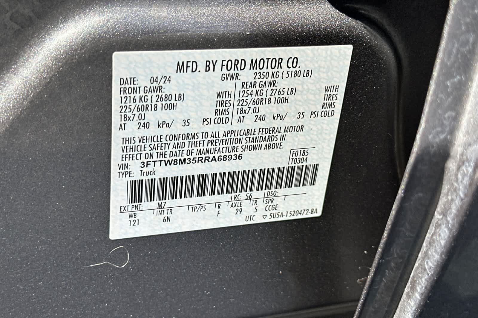 Certified 2024 Ford Maverick Lariat FWD image 28