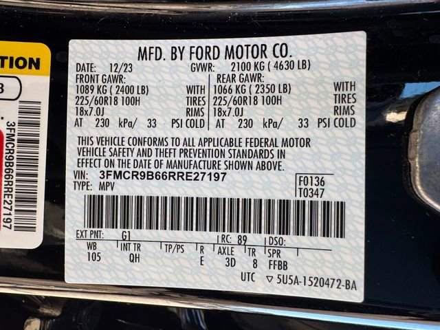 Certified 2024 Ford Bronco Sport Big Bend w/ Convenience Package AWD/4WD image 28