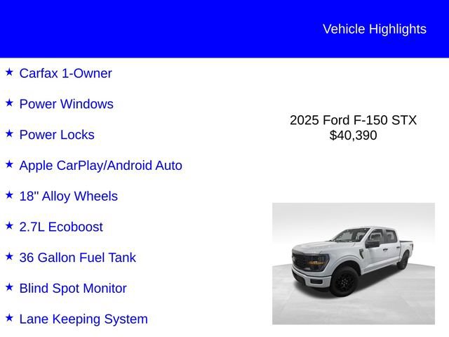 Certified 2025 Ford F150 STX AWD/4WD image 2