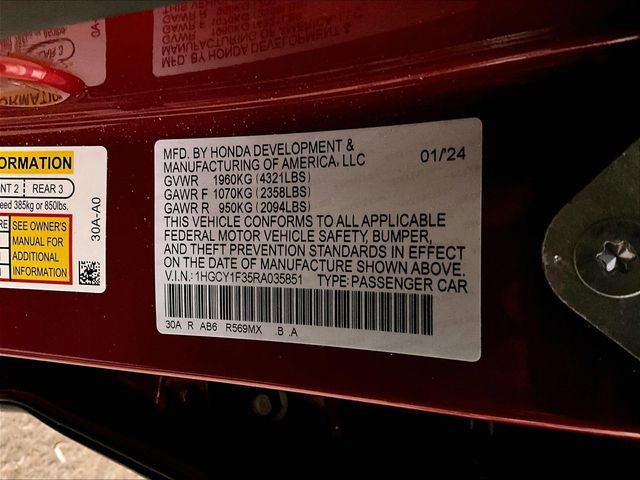 Used 2024 Honda Accord EX image 32