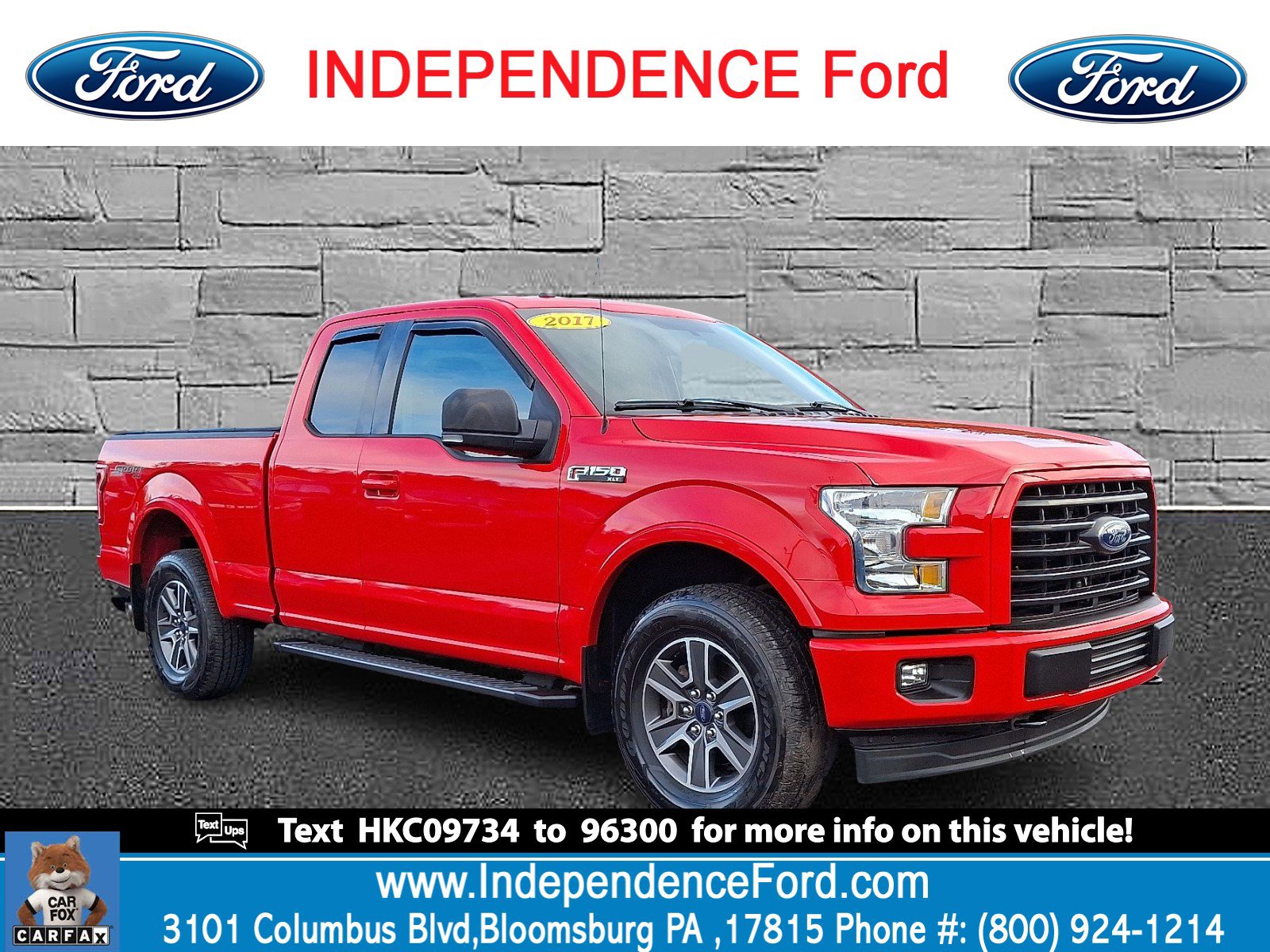 Certified 2017 Ford F150 XLT w/ Equipment Group 301A Mid