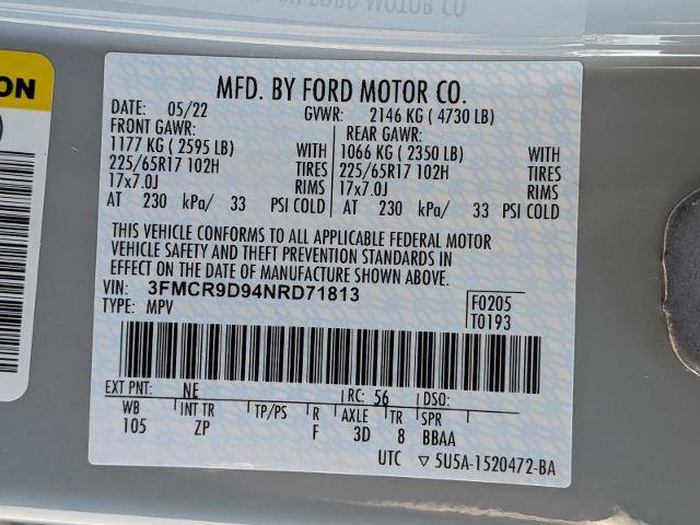 Certified 2022 Ford Bronco Sport Badlands w/ Premium Package AWD/4WD image 29
