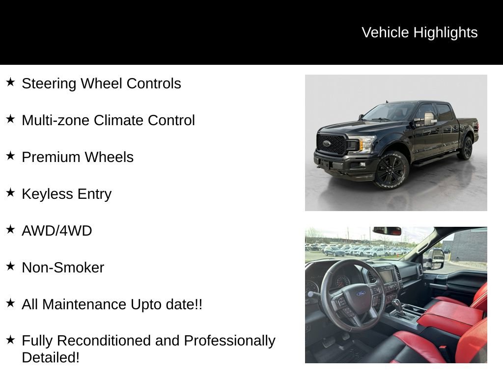 Certified 2020 Ford F150 XLT w/ Equipment Group 302A Luxury AWD/4WD image 26