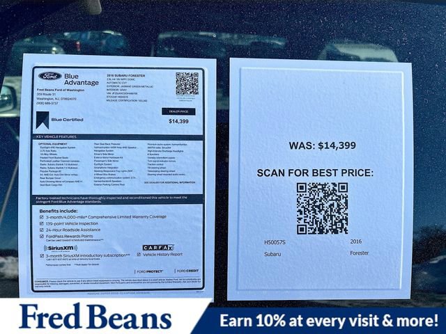 Used 2016 Subaru Forester 2.5i Touring w/ Eyesight & Navigation System image 37