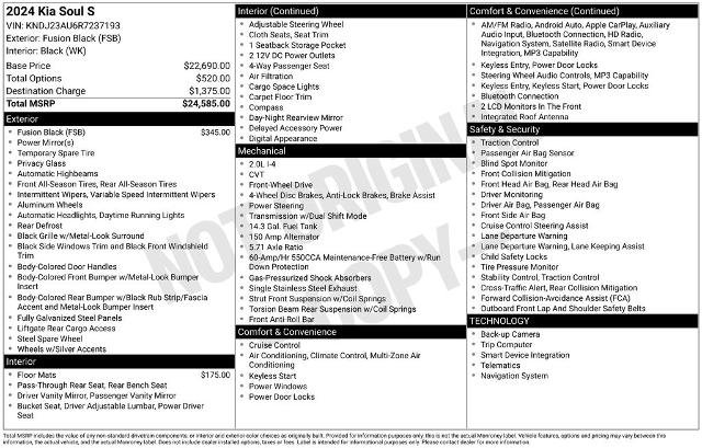 Used 2024 Kia Soul S FWD image 5