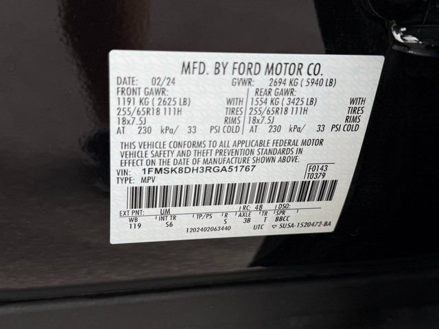 Certified 2024 Ford Explorer XLT w/ Equipment Group 202A AWD/4WD image 29
