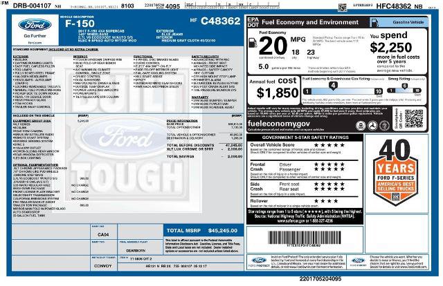Certified 2017 Ford F150 XLT w/ Equipment Group 302A Luxury AWD/4WD image 3