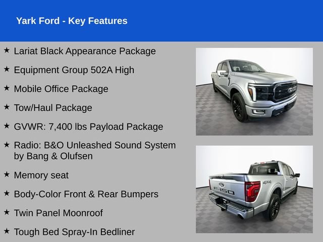 Certified 2024 Ford F150 Lariat w/ Equipment Group 502A High AWD/4WD image 2