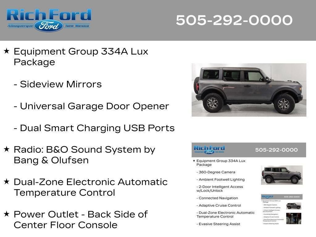 Certified 2025 Ford Bronco Badlands AWD/4WD image 64