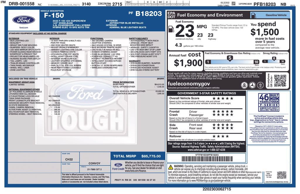 Certified 2023 Ford F150 Limited AWD/4WD image 42