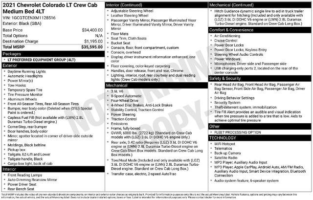 Used 2021 Chevrolet Colorado LT AWD/4WD image 6