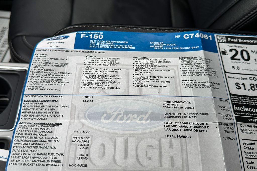 Certified 2017 Ford F150 Lariat image 40