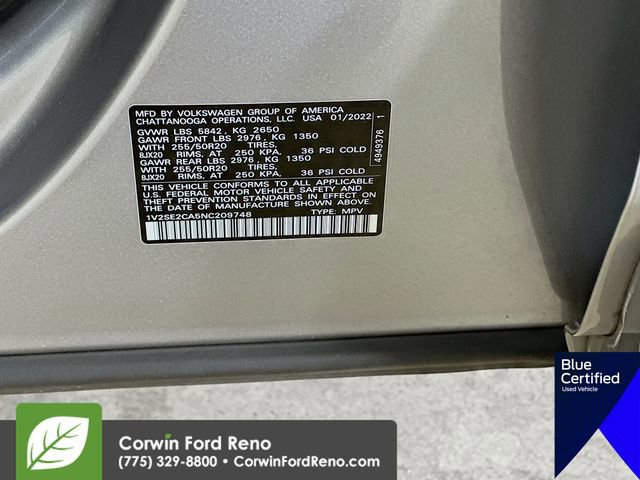 Used 2022 Volkswagen Atlas Cross Sport SEL R-Line image 37