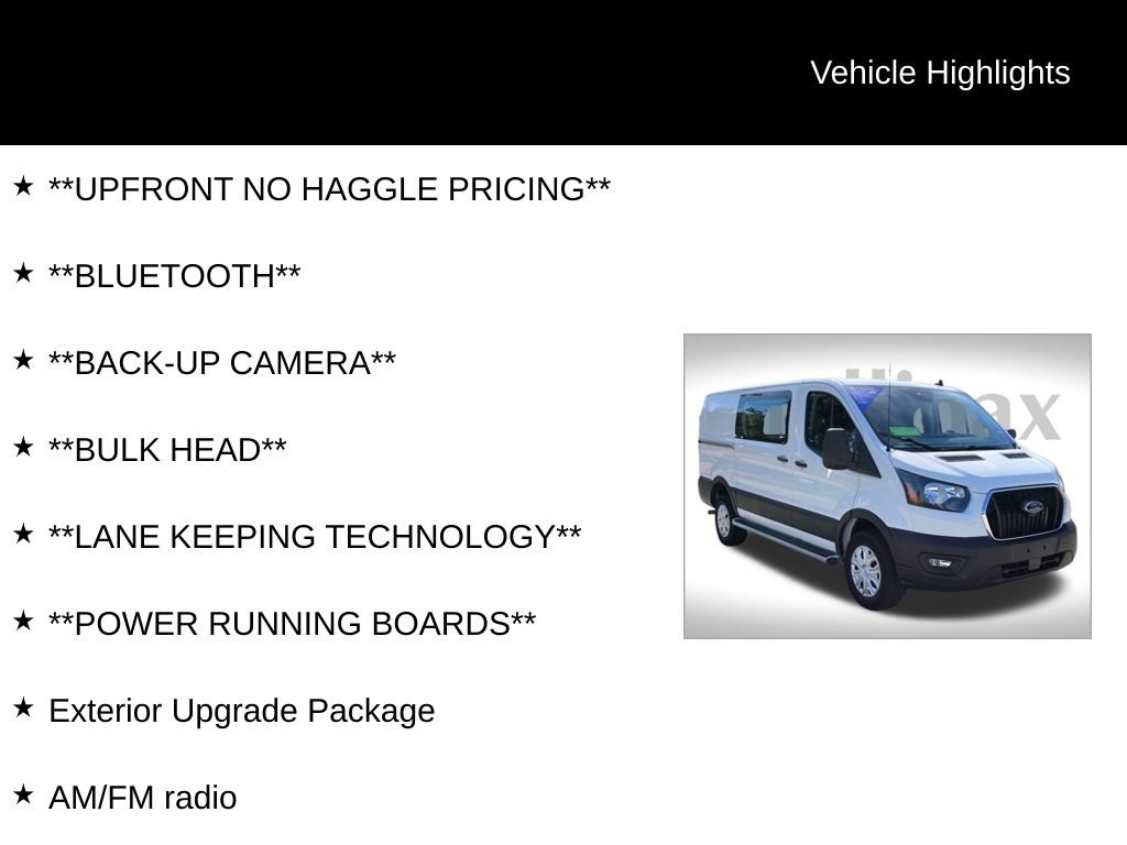 Certified 2024 Ford Transit 250 Low Roof w/ Exterior Upgrade Package image 12
