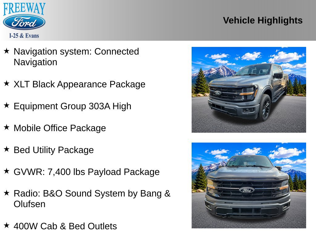 Certified 2024 Ford F150 XLT w/ Equipment Group 303A High AWD/4WD image 2