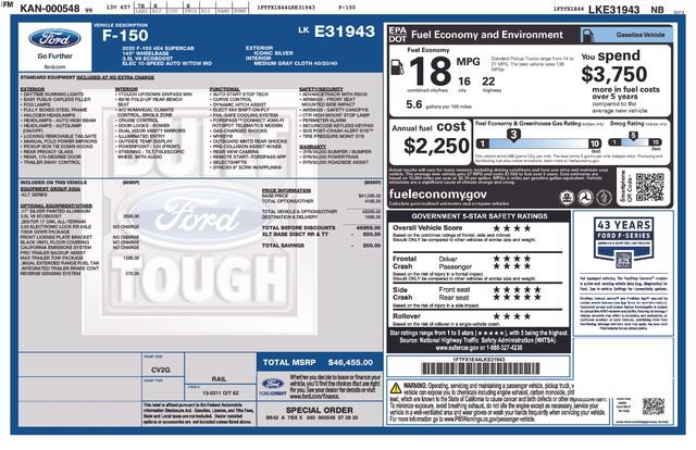 Certified 2020 Ford F150 XLT w/ Max Trailer Tow Package AWD/4WD image 10