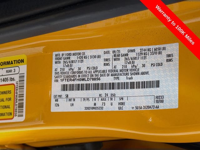 Certified 2021 Ford Ranger XLT w/ Equipment Group 302A High AWD/4WD image 37