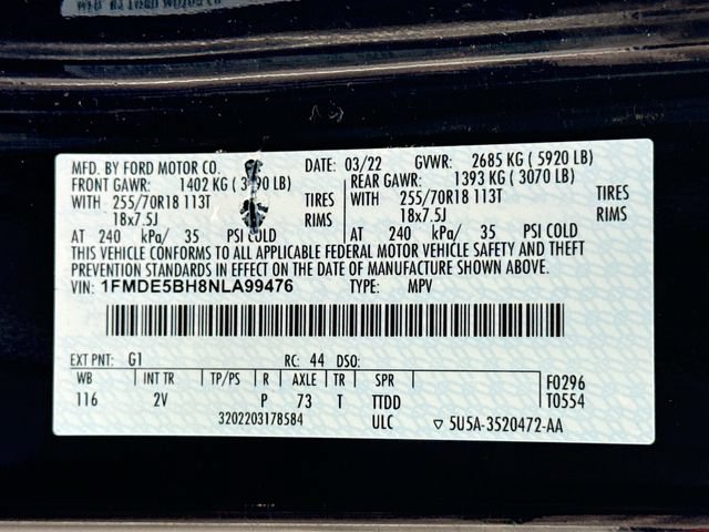 Certified 2022 Ford Bronco Outer Banks AWD/4WD image 41
