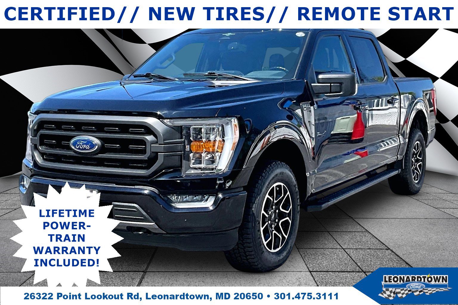 Certified 2023 Ford F150 XLT w/ Equipment Group 302A High AWD/4WD image 1