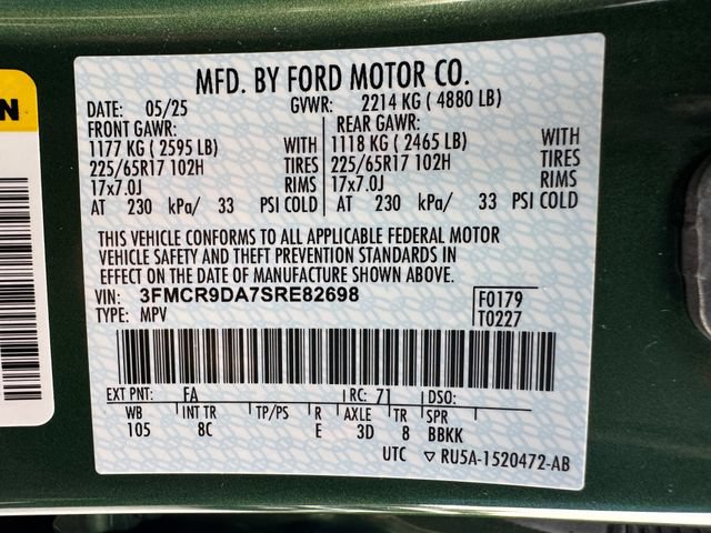 Certified 2025 Ford Bronco Sport Badlands AWD/4WD image 29