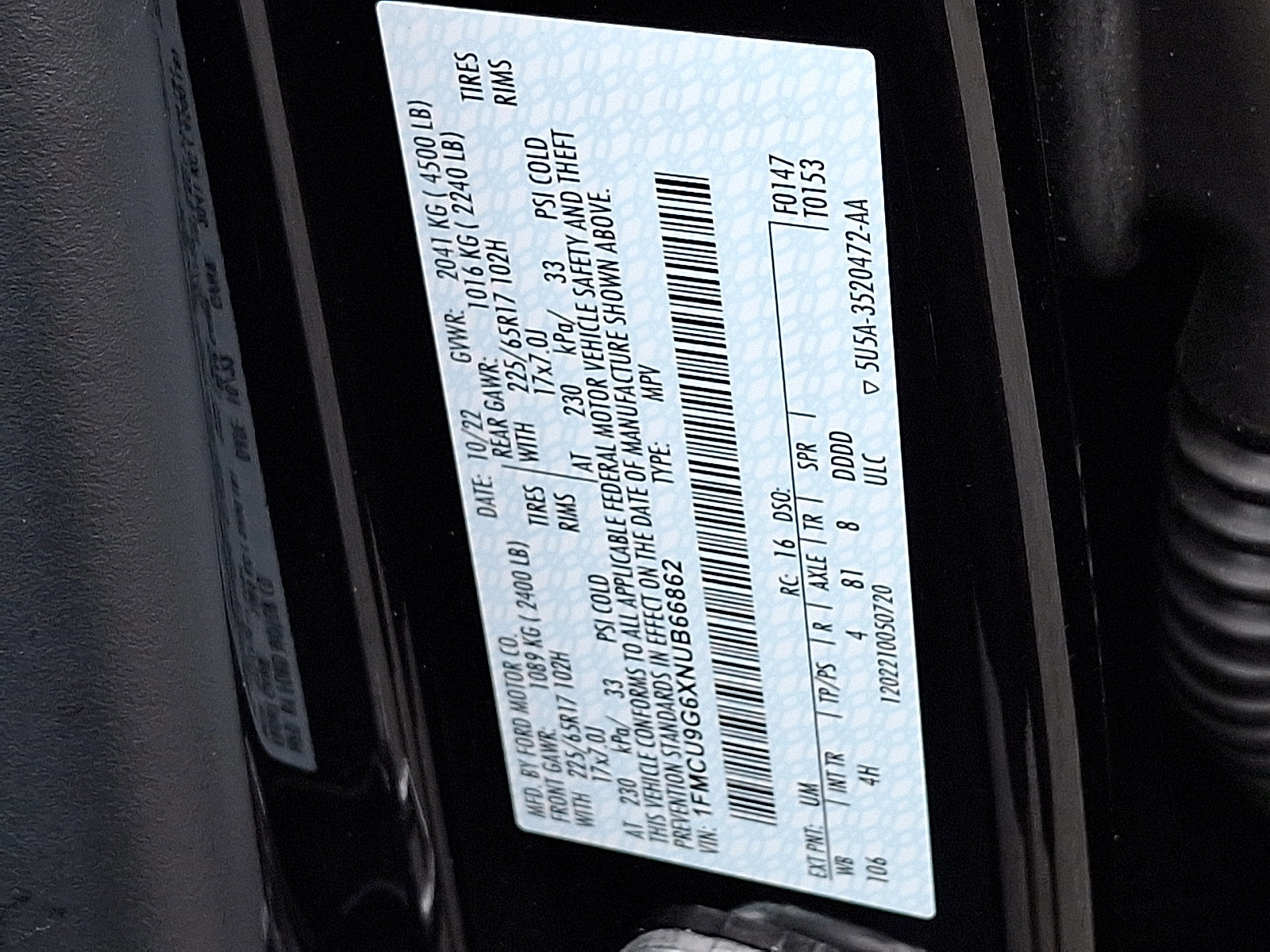 Certified 2022 Ford Escape SE w/ Convenience Package image 29