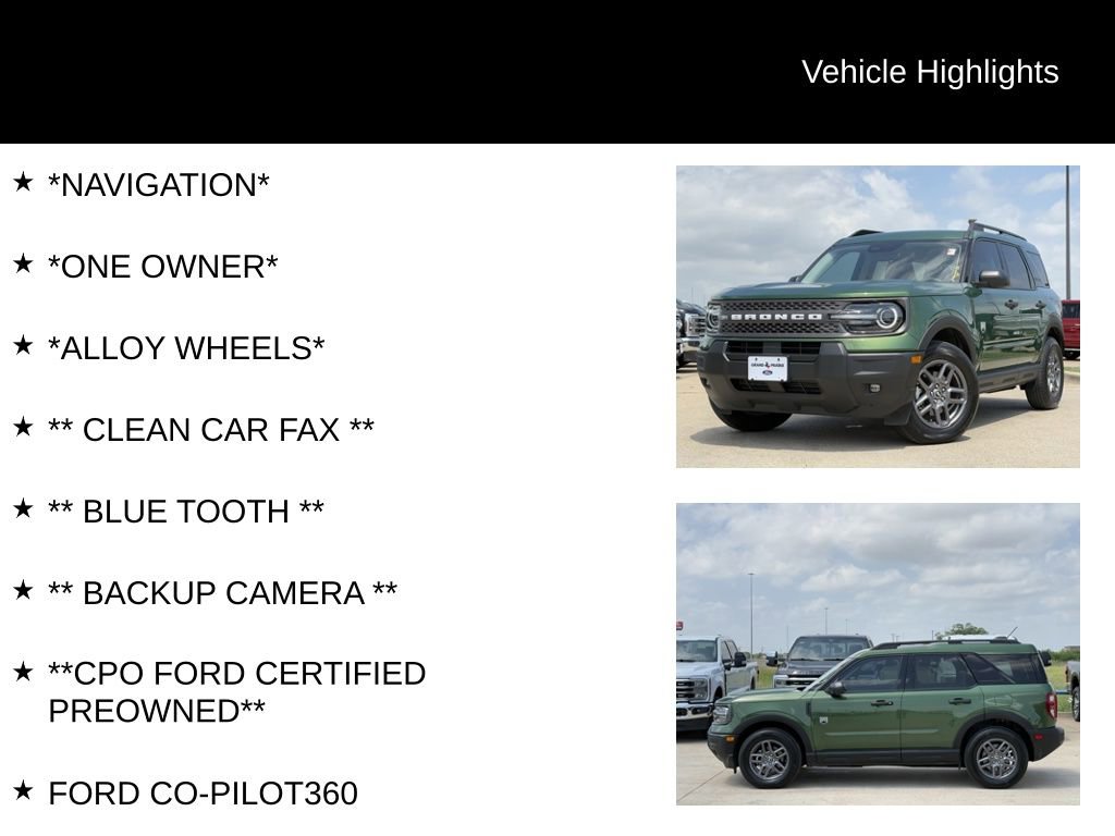 Certified 2025 Ford Bronco Sport Big Bend w/ Convenience Package image 4