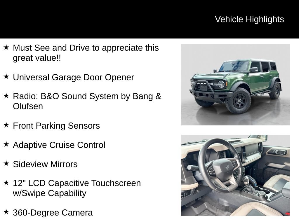 Certified 2023 Ford Bronco Wildtrak AWD/4WD image 26