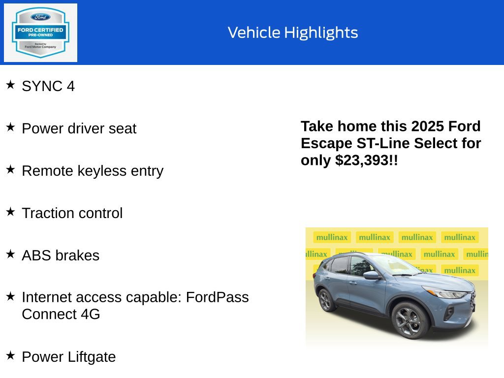 Certified 2025 Ford Escape ST-Line Select AWD/4WD image 18