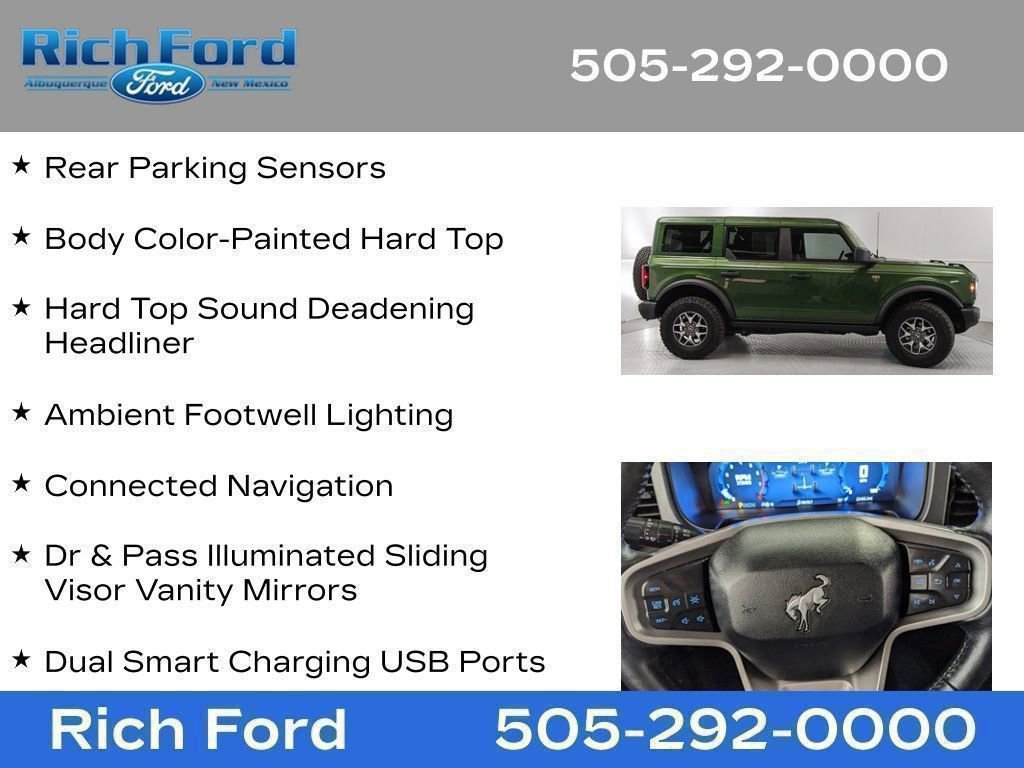 Certified 2025 Ford Bronco Badlands AWD/4WD image 91