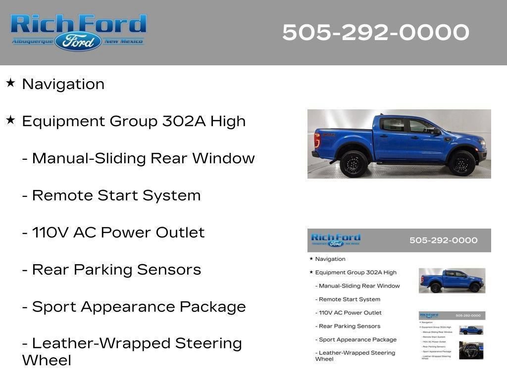 Certified 2023 Ford Ranger XLT w/ Equipment Group 302A High AWD/4WD image 31