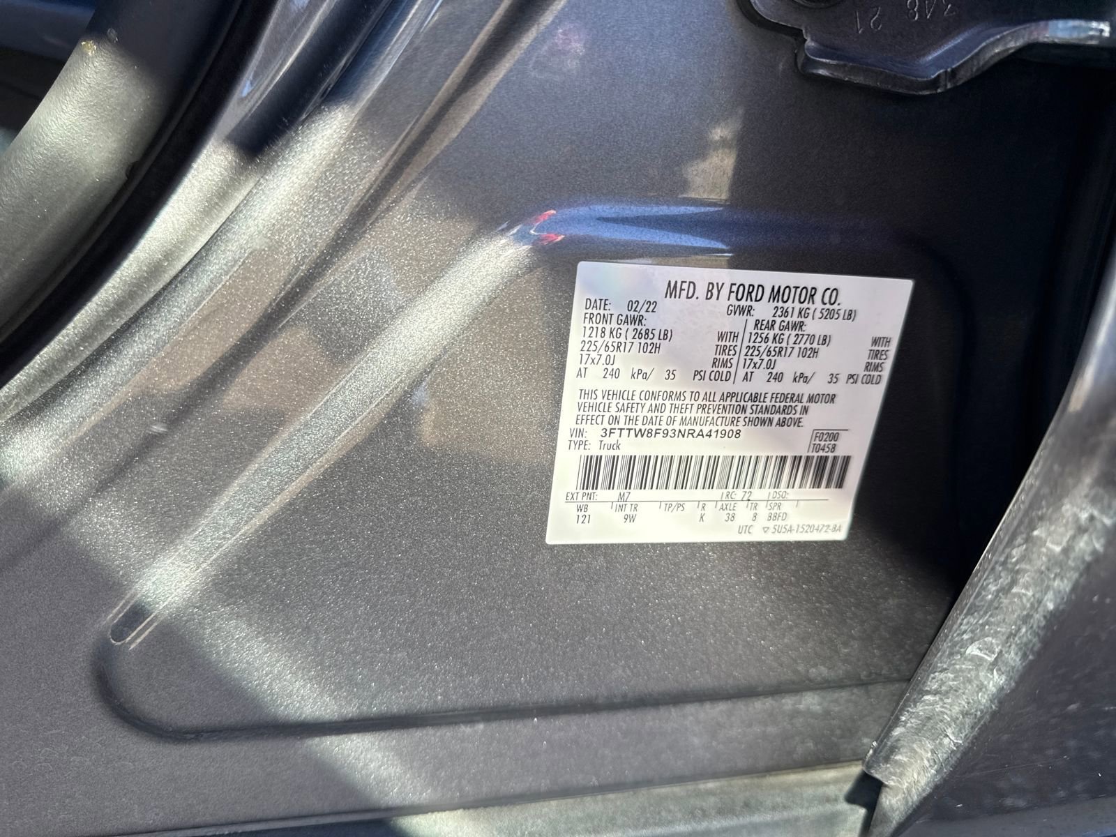 Certified 2022 Ford Maverick XL w/ Equipment Group 100A Standard image 30