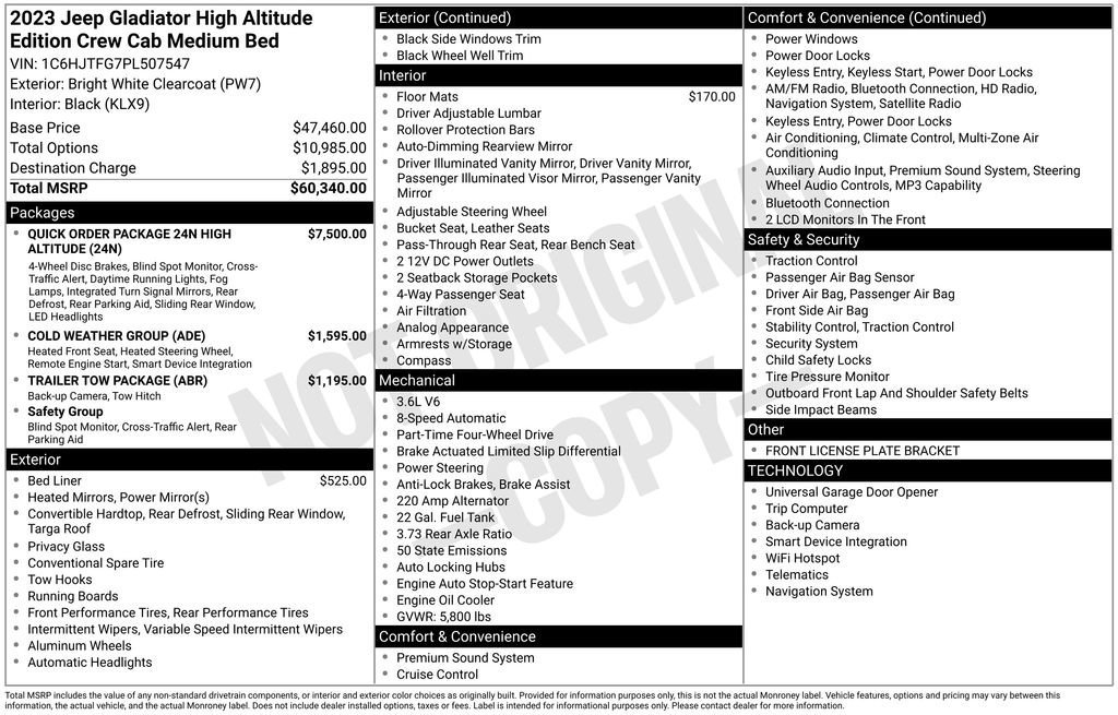 Used 2023 Jeep Gladiator Overland image 9