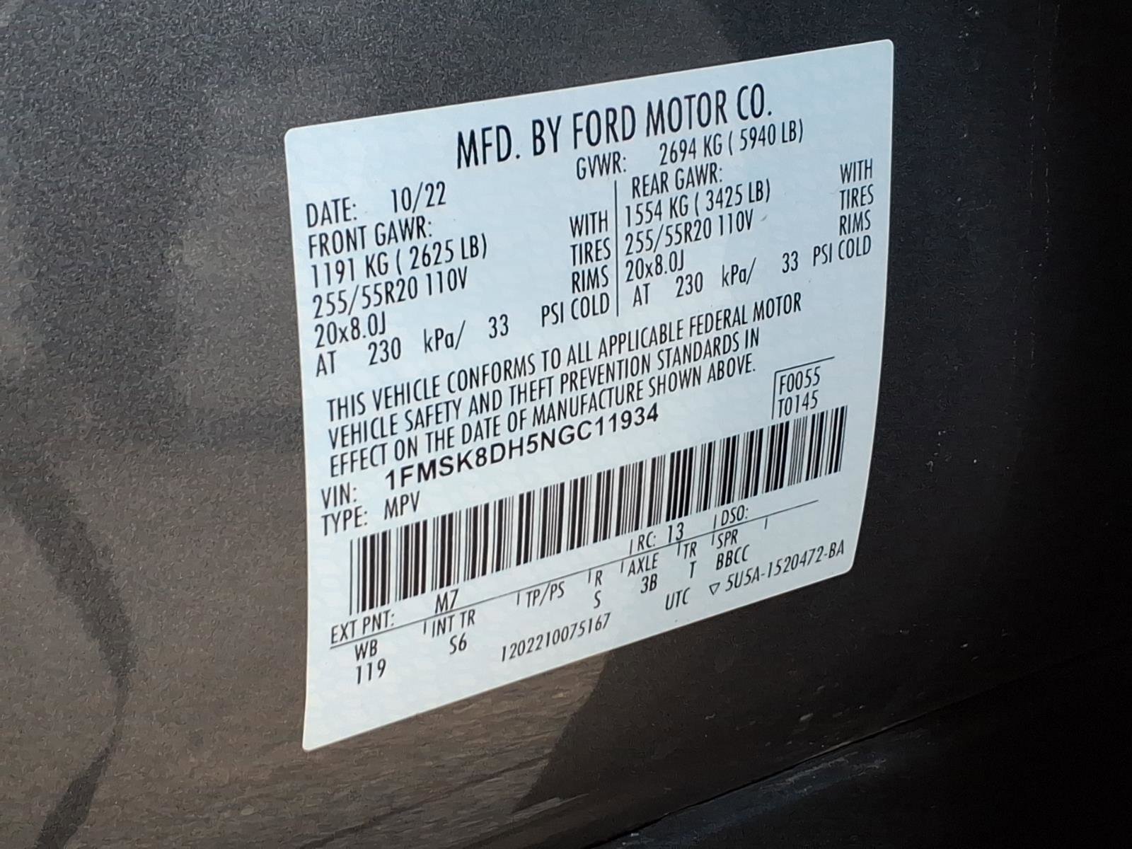 Certified 2022 Ford Explorer XLT w/ Equipment Group 202A image 29