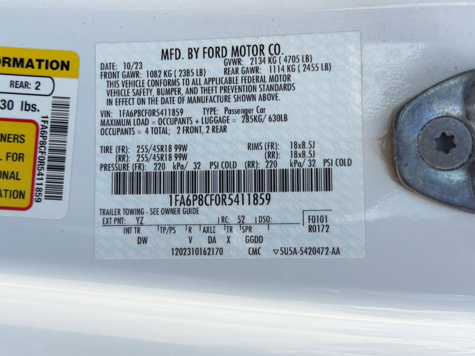 Certified 2024 Ford Mustang GT RWD image 19