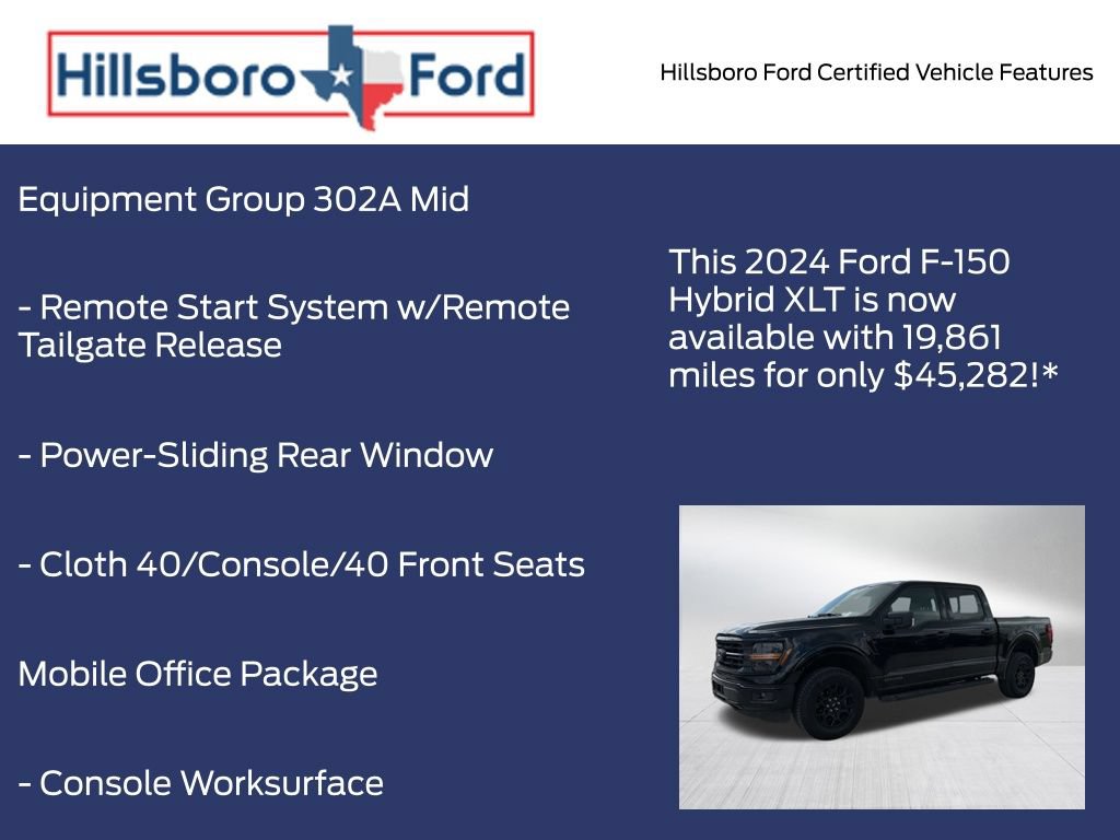Certified 2024 Ford F150 XLT w/ Equipment Group 302A MID AWD/4WD image 17