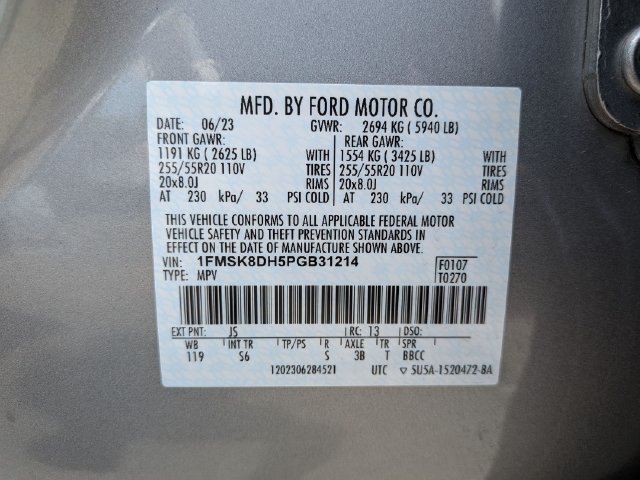 Certified 2023 Ford Explorer XLT w/ Equipment Group 202A AWD/4WD image 24