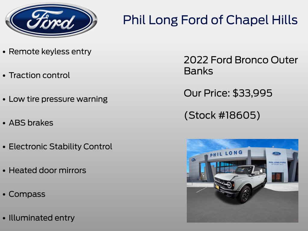 Certified 2022 Ford Bronco Outer Banks AWD/4WD image 37