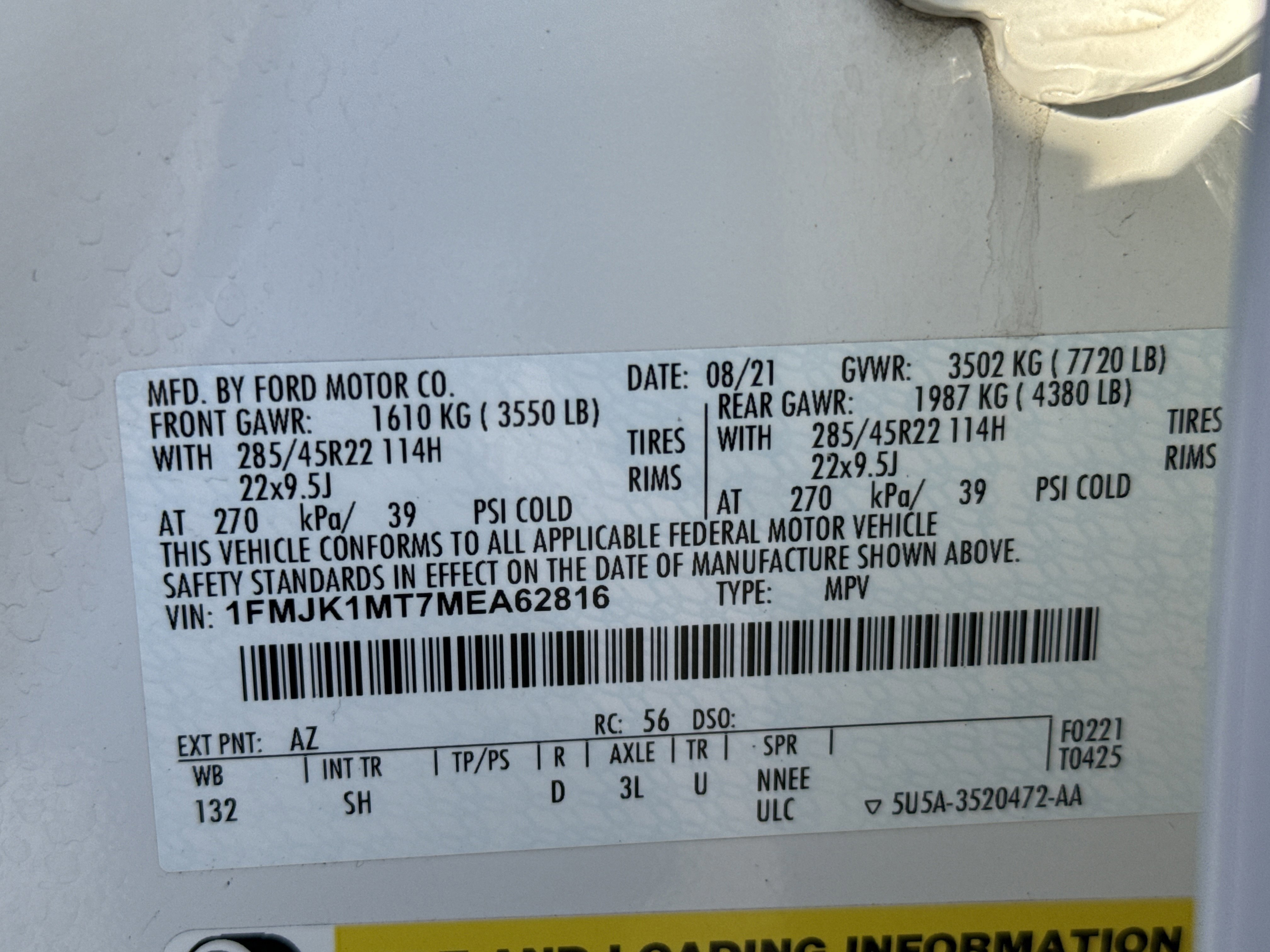 Certified 2021 Ford Expedition Max Platinum image 37