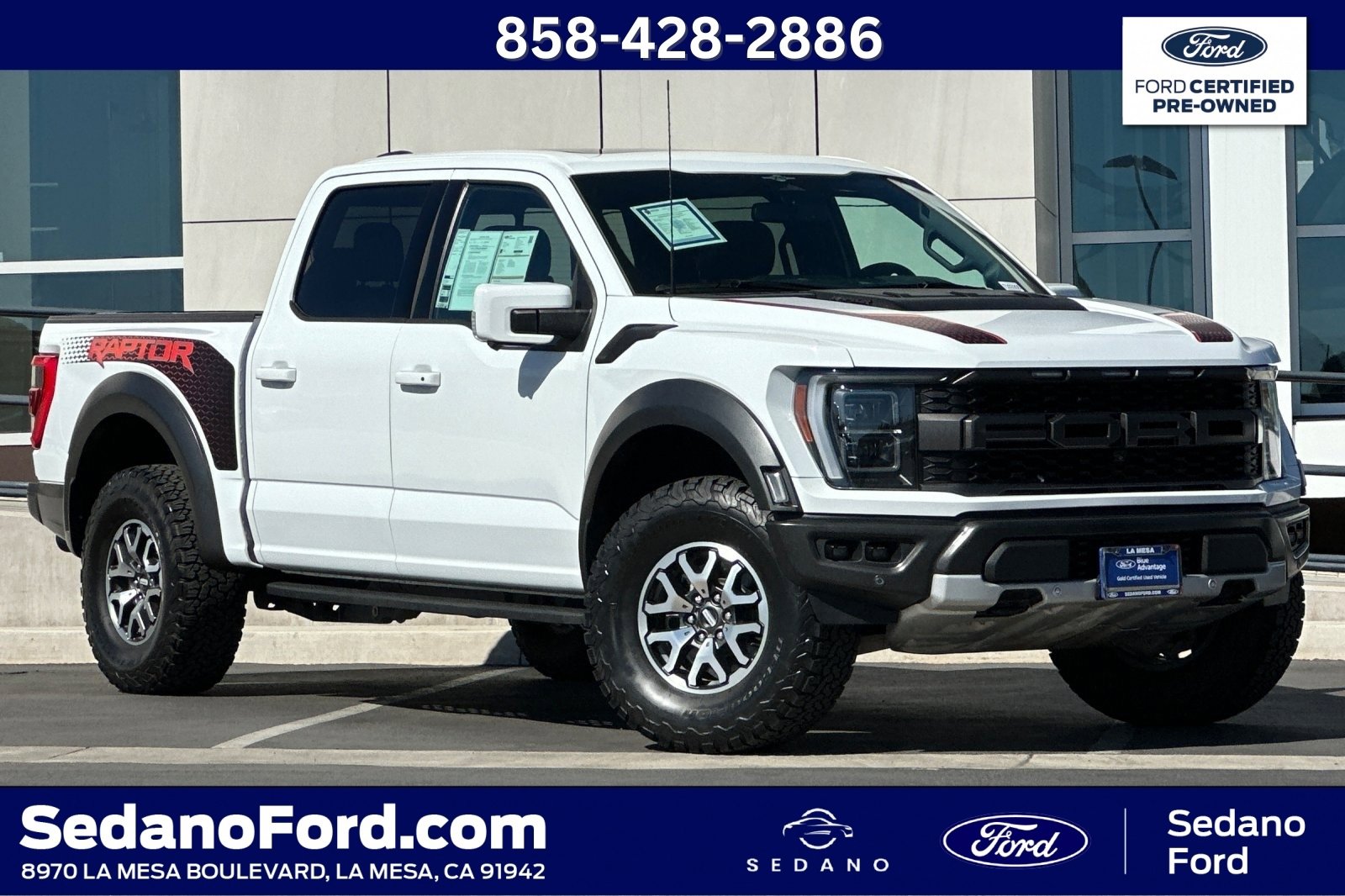 Certified 2023 Ford F150 Raptor