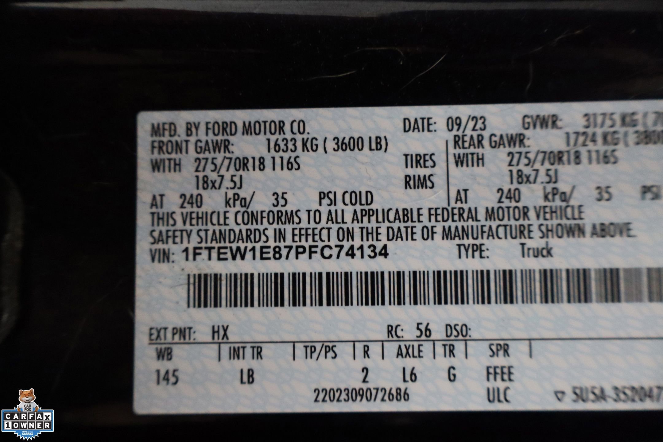 Certified 2023 Ford F150 Tremor w/ Trailer Tow Package image 36