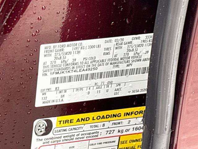 Certified 2020 Ford Expedition Max Limited w/ Equipment Group 301A RWD image 36