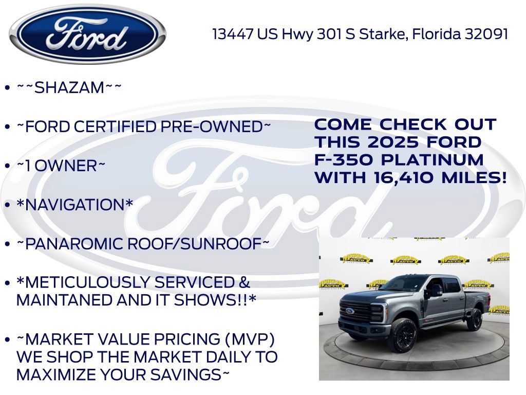 Certified 2025 Ford F350 Platinum w/ Tremor Off-Road Package AWD/4WD image 5