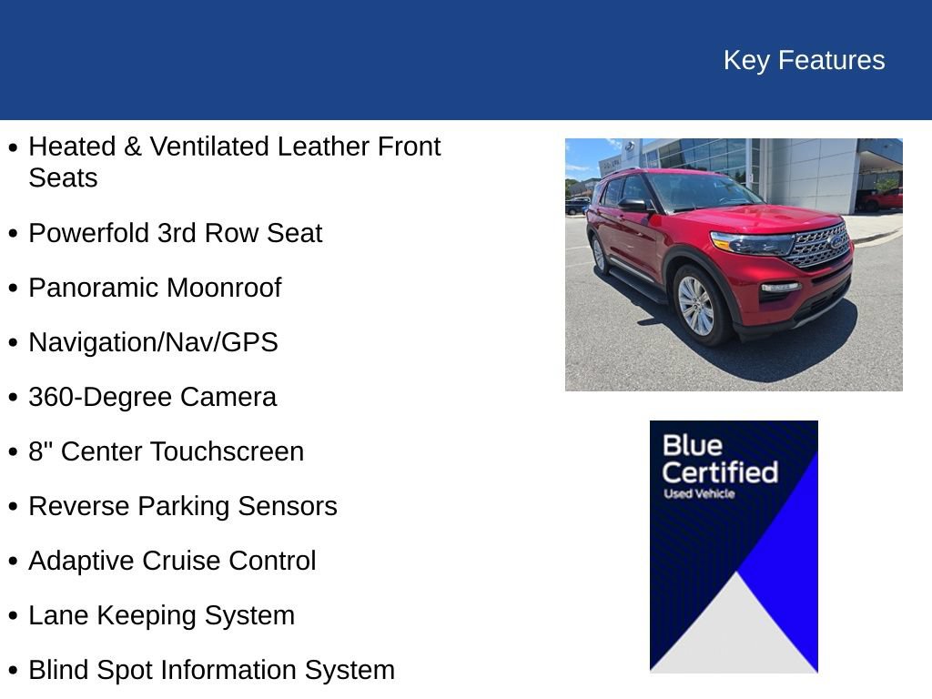 Certified 2023 Ford Explorer Limited w/ Limited Technology Package RWD image 10