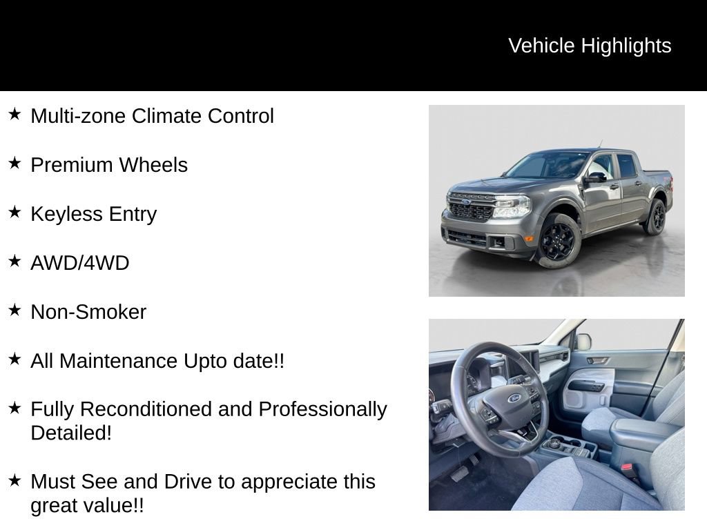 Certified 2024 Ford Maverick XLT w/ XLT Luxury Package AWD/4WD image 31